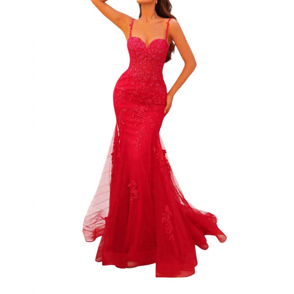 NEW AMARRA delicate prom dress in red
